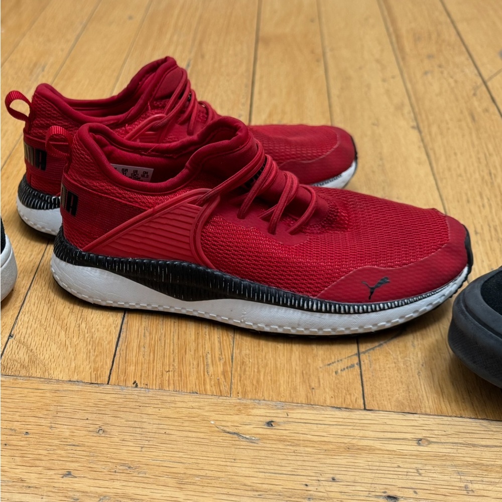 Size 13 C Kids Puma Boys Pacer Next Excel 381757-02 Red Running Shoes Sneakers